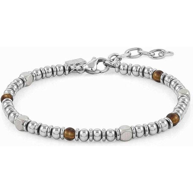 Nomination Instinct Tiger Eye Bead Bracelet - Silver - 18cm
