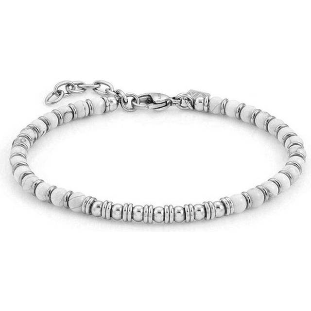 Nomination Instinct White Agate Bead Bracelet 027902/042 - Silver