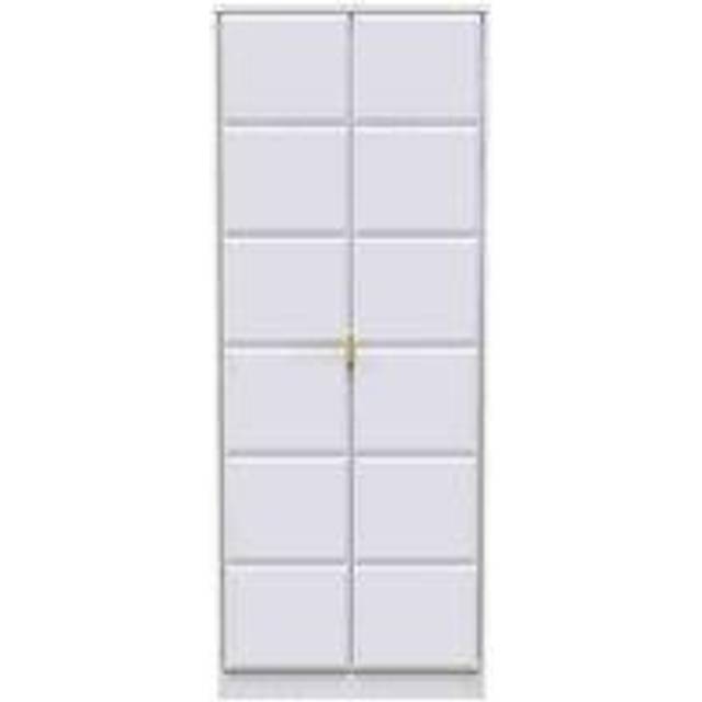 Welcome Furniture Ready Assembled Cuba Tall Plain Wardrobe - White Matt, White