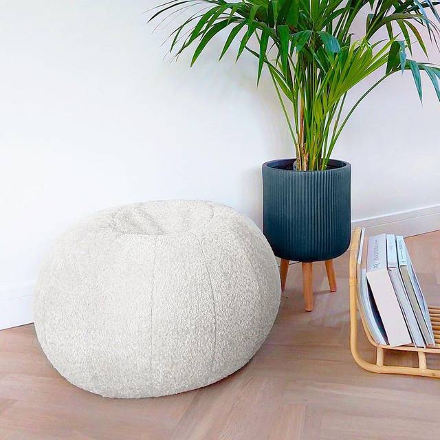 rucomfy Snug Bean Bag Pouffe - Natural