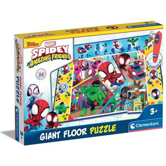 Clementoni Marvel Spiderman Giant Floor Electronic Educational Game with Interactive Pen