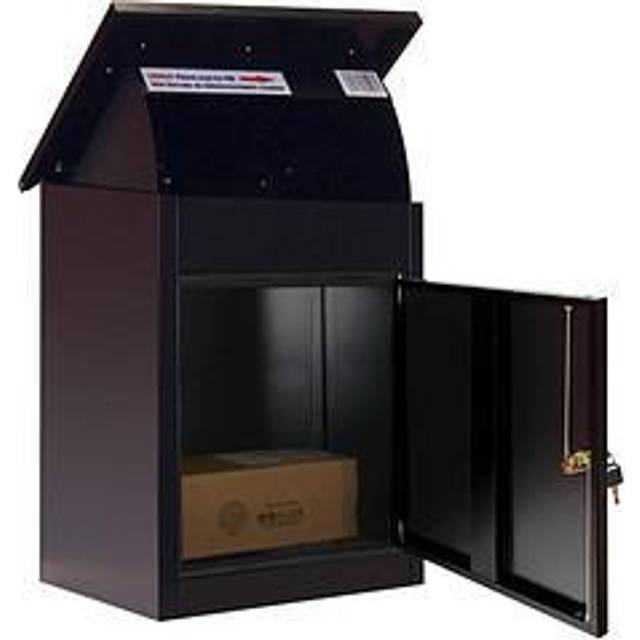 Phoenix Top Loading Parcel Box with Key Lock Black PB0581BK