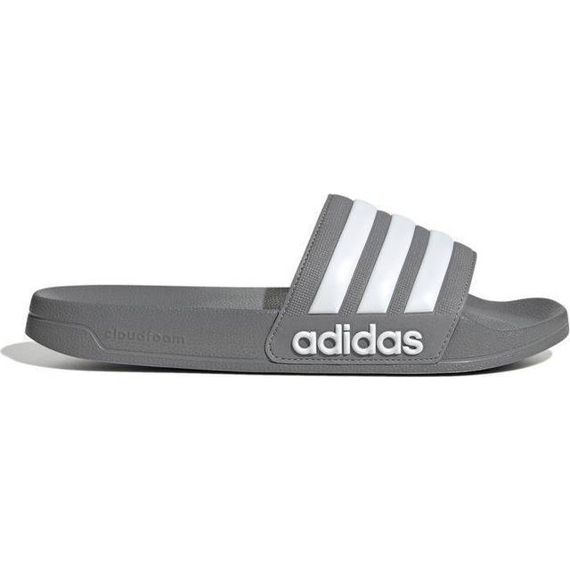 Adilette Shower Slides - Grey Three / Cloud White / Grey Three - 7