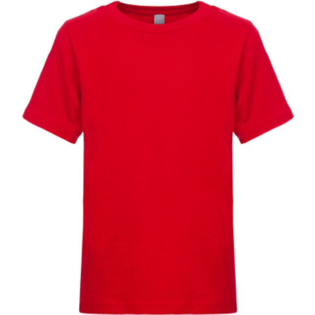 Next Level Youth Cotton Crew - Red  M