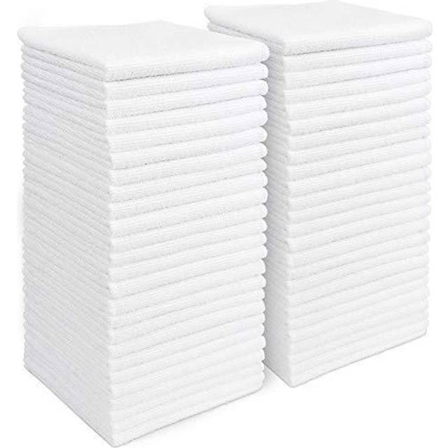 Microfibre Cleaning Cloths Pack of 50, Multifunctional Reusable Cleaning Towels, Lint Free Streak Free Washable Cloth Duster for House, Kitchen, Car,