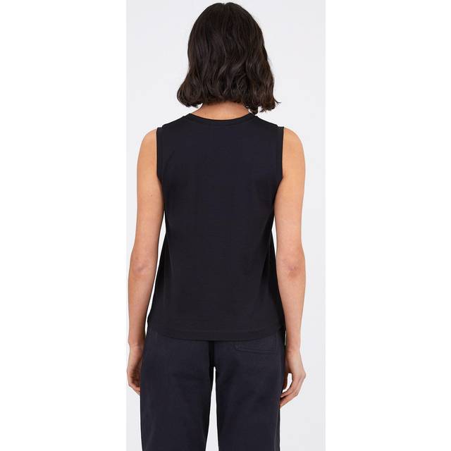 Sunspel Black Crewneck Tank Top - Black - XXS