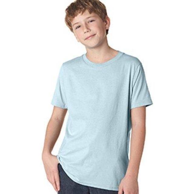 Next Level Youth Cotton Crew - Light Blue  M