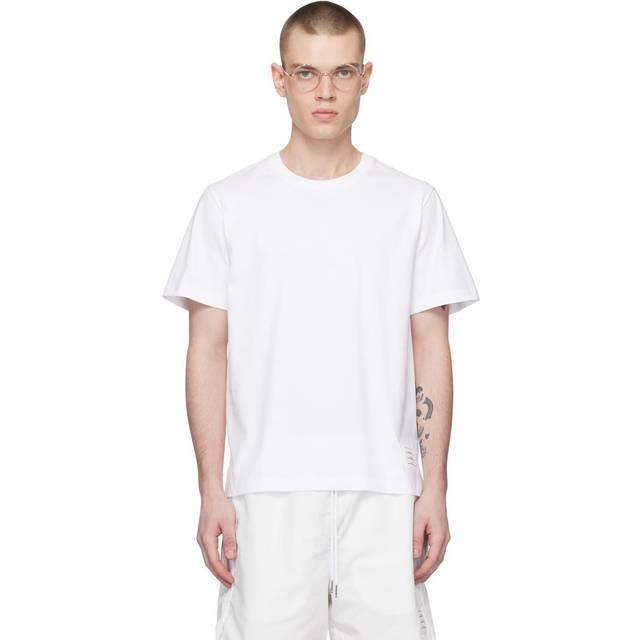 THOM BROWNE Short Sleeved T-Shirt - White