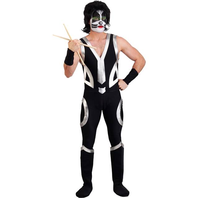 KISS The Catman Mens Costume | KISS Costumes - Black&#47;Gray (S)