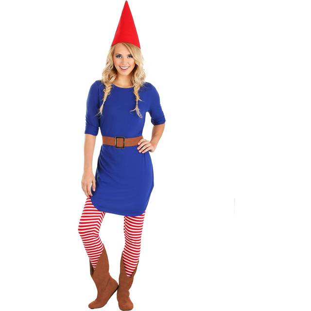 Women's Forever a Gnome Costume Dress - Blue&#47;Red&#47;White (M)