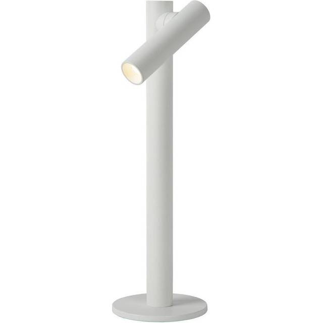 Lucide ANTRIM - Rechargeable Table lamp - Battery - LED Dim. - 1x2,2W 2700K - IP54 - With wireless charging pad - White, White