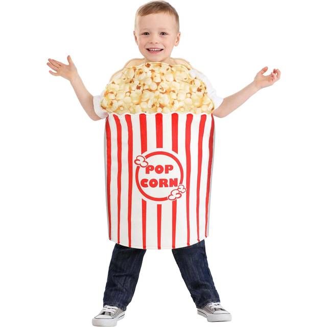 Bucket of Popcorn Toddler Costume - Yellow&#47;Red&#47;White (4T)