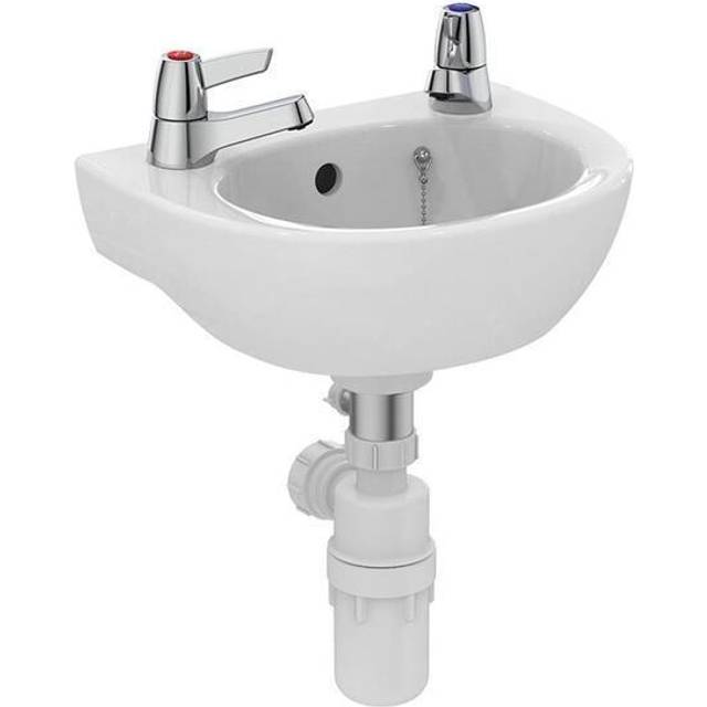 Armitage Shanks Sandringham 21 Wall Hung Handrinse Basin with Overflow 350mm Wide - 2 Tap Hole