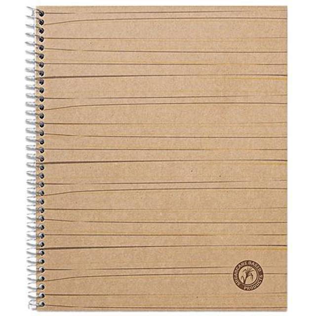 Universal Sugarcane Based Notebook  College Rule  11 x 8-1/2  White  100 Sheets/Pad