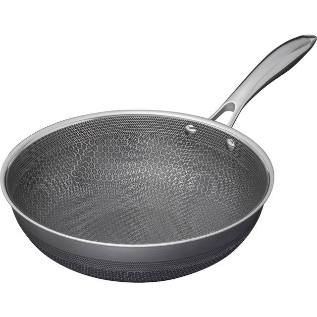 Hexclad hybrid nonstick wok, 25 cm, stay-cool handle, dishwasher safe,...