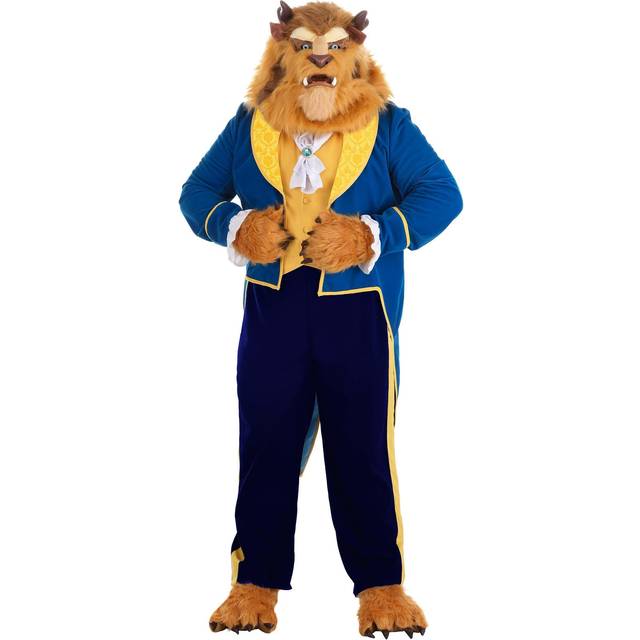 Plus Size Men's Beauty and the Beast Authentic Beast Costume - Black&#47;Blue&#47;Orange (6X)