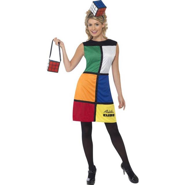 Rubik's Cube Costume  Heanband, UK Dress 12-14