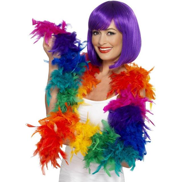 Smiffy's 43517 80 G Feather Boa (one Size) - Fancy Dress 80 Smiffys Costume -  feather boa fancy dress 80g smiffys costume rainbow multi coloured