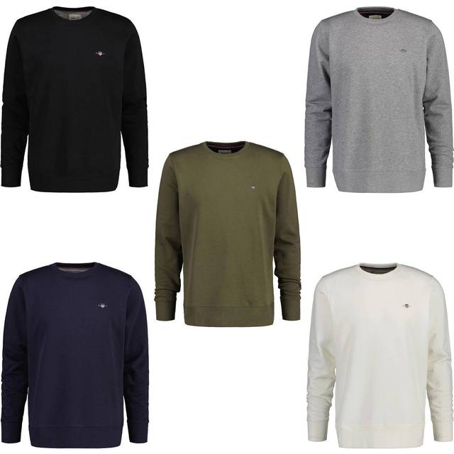 GANT Mens Black Shield Sweatshirt - XX-Large