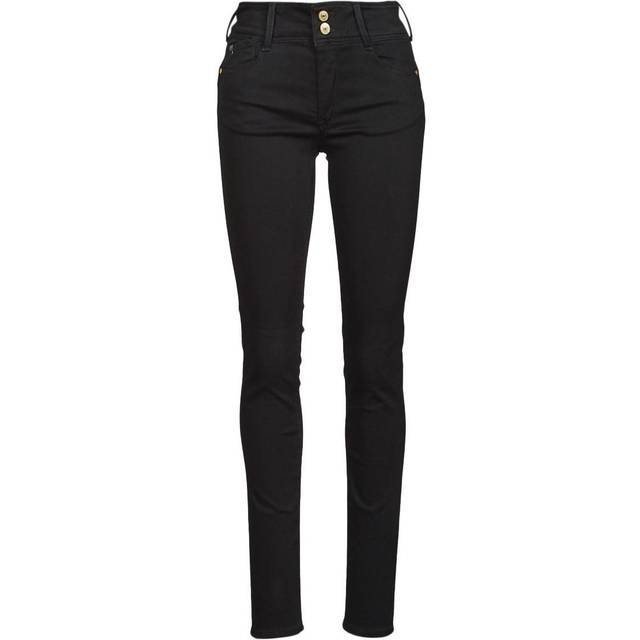 Women's high waist jeans Le Temps des cerises ultra pulp N°0 - Noir - 34