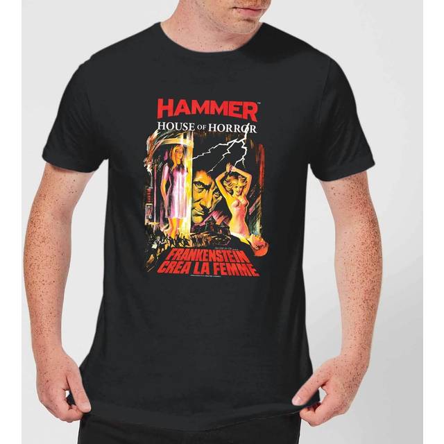 Hammer Horror Frankenstein Crea La Femme Men's T-Shirt - Black - L