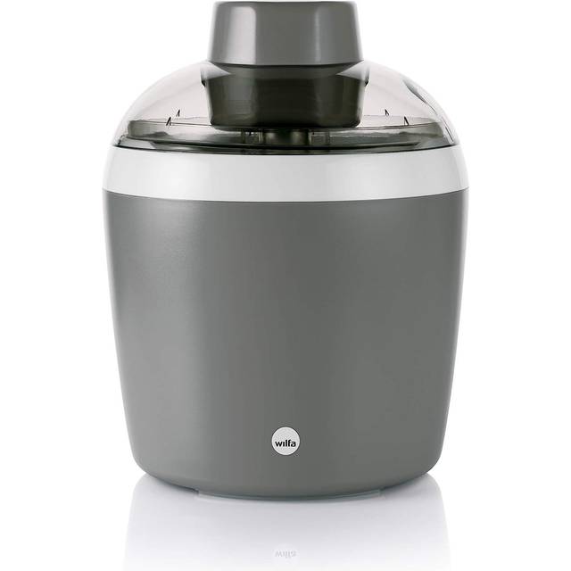 Wilfa VANILLA XS glassmaskin - 0,7 liter, 90 watt kylkapacitet, hemmagjord glass inom 1,5-2 timmar, grå