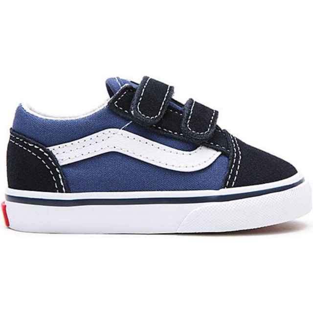 Vans Toddler Old Skool V Shoes - Navy - UK 2.5Y