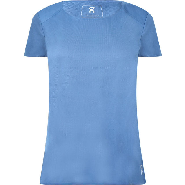 On Womens Performance T-Shirt Colour: CERULEAN, Size: Medium