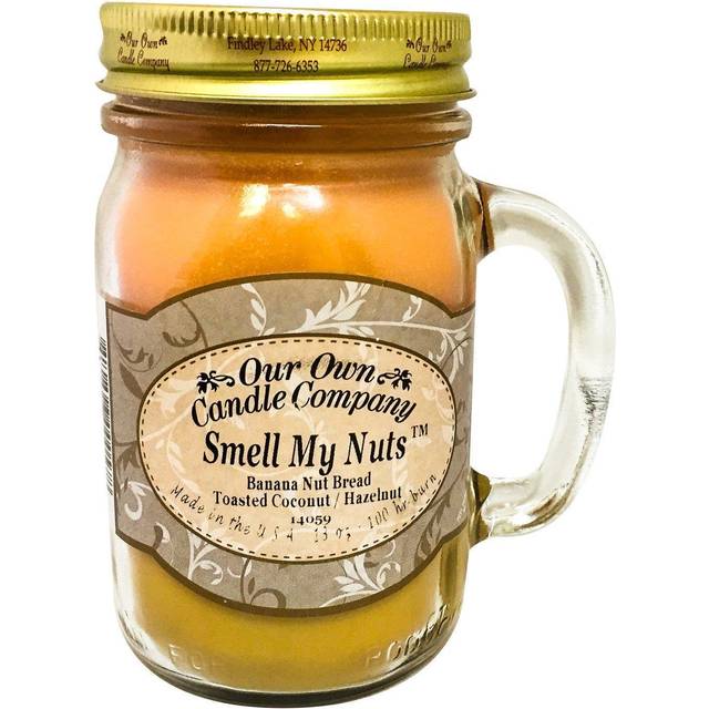 Our Own Candle Company Smell My Nuts Scented 13 oz Mason Jar Candle - Made in The USA