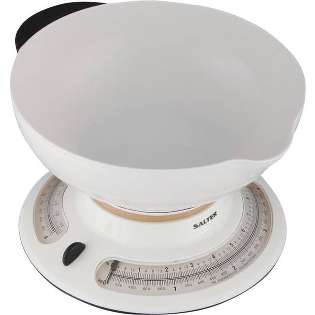 SALTER 800 WHBKDR Kitchen Scales - White, White