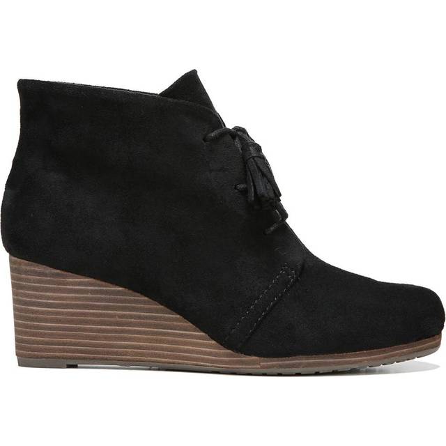 Dr. Scholl 's Shoes Women 's Dakota Boot  Black Microfiber Suede  11 W