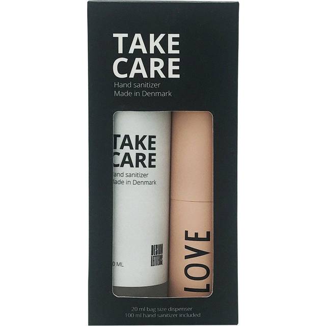 Design Letters Take Care Hand Sanitizer Set Nude Love 2-pak