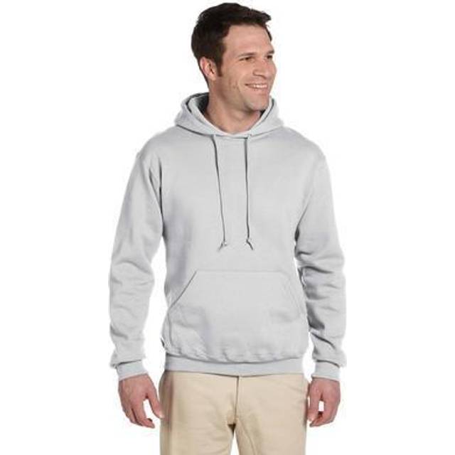 Jerzees Adult 95 oz Super Sweats NuBlend Fleece Pullover Hood 3XL ASH