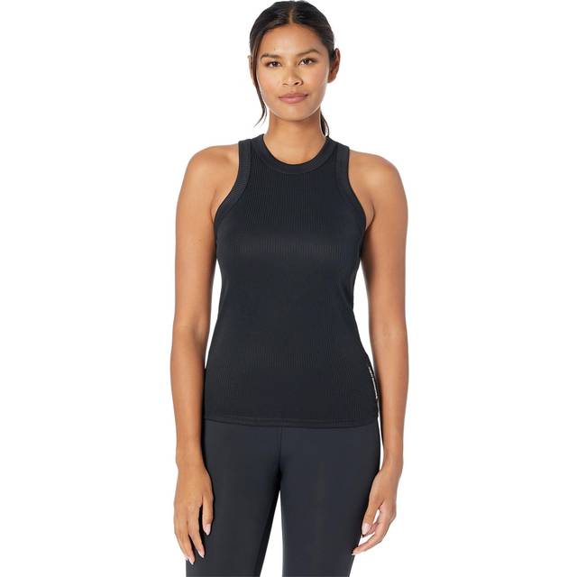 New Balance Women's Perfect Rib Tank in Black Poly Knit, size X-Small - XS