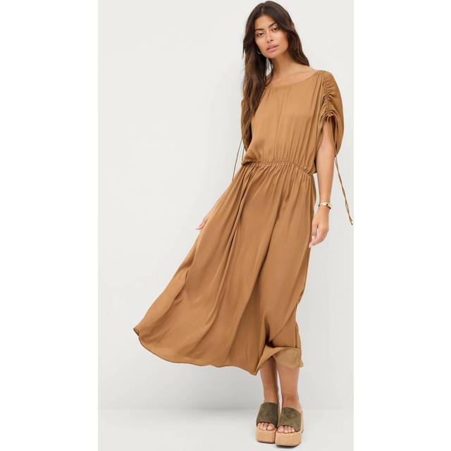 SECOND FEMALE Mingai Dress |Brun |M