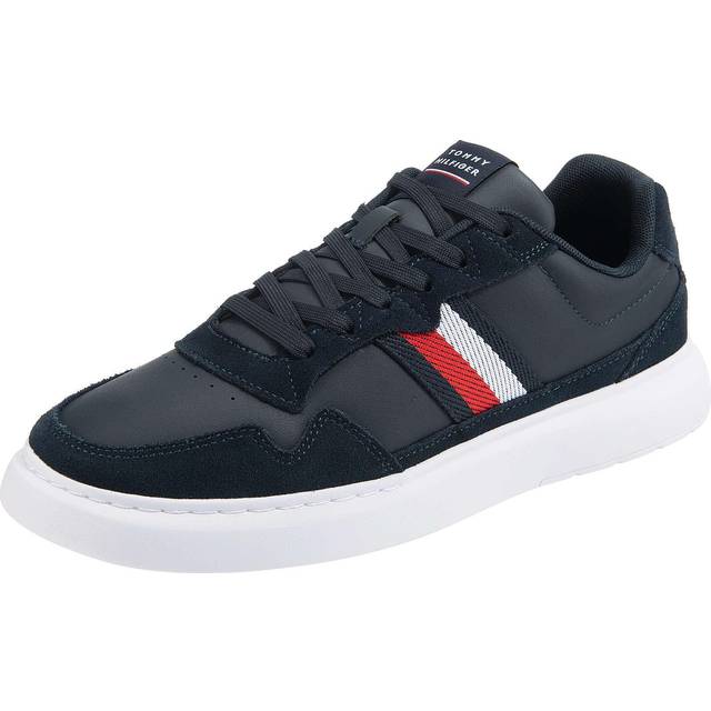 Blue Leather Men Sneaker - EU42/US9