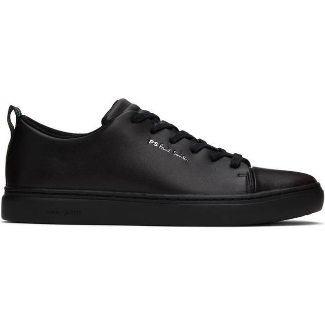 PS by Paul Smith Black Leather Lee Sneakers - 79 Black - UK 6