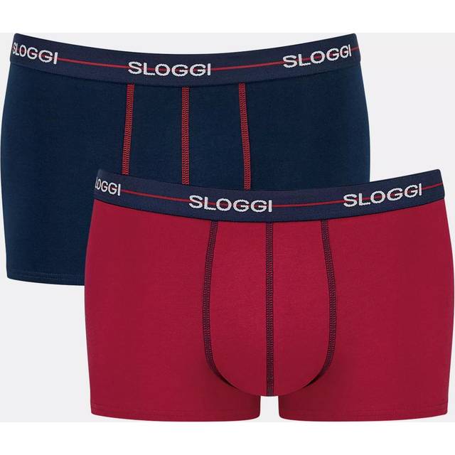 Low-rise boxer shorts Sloggi Start (x2) - Bleu