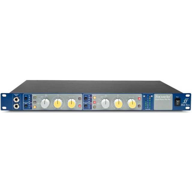 Focusrite ISA Two 2-Channel Microphone Pre-Amplifier in Blue/Gray