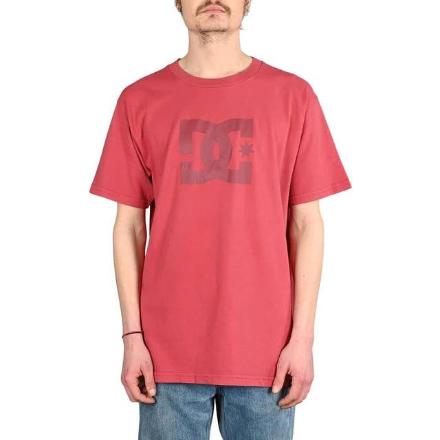 DC Star Pigment Dye S/S T-Shirt - Earth Red Enzyme Wash -  M