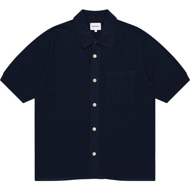 NORSE PROJECTS Navy Rollo Shirt - Dark Navy - XXL