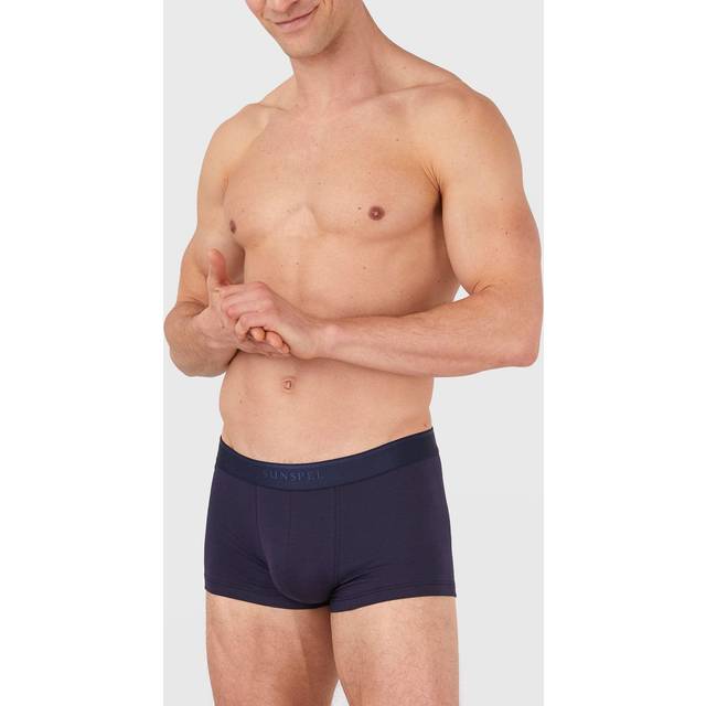 Sunspel Cotton Stretch Trunk Navy