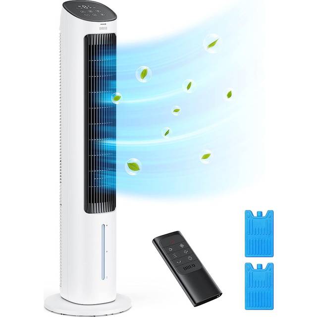 Dreo Evaporative Air Cooler  40    Cooling Fans that Blow Cold Air  2023 Upgrade with 80 Oscillating  Removable Water Tank  Ice