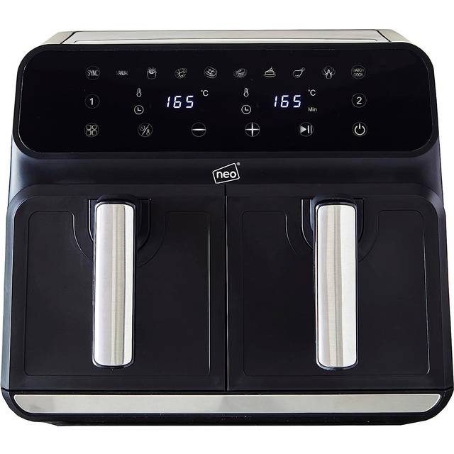 Black 8.5L Electric Digital 2 Drawer Dual Zone Air Fryer - Jet Black - One Size
