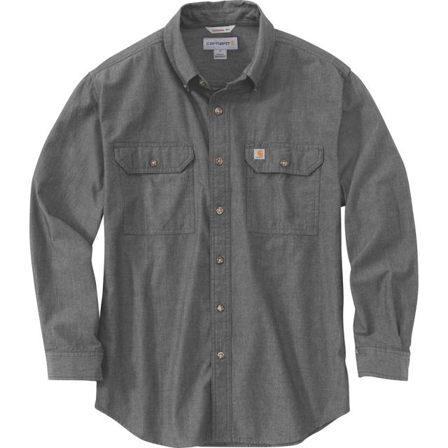 Carhartt Chambray, shirt , color: Dark Grey , size: XXL