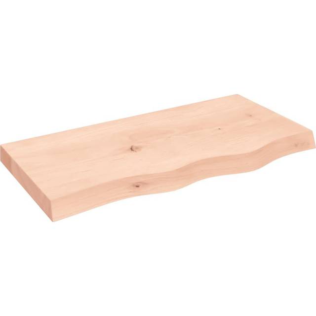 vidaXL Hyllplan 80x40x(2-6) cm obehandlad massiv ek