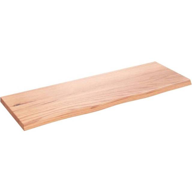 vidaXL Wall Shelf Light Brown 80x30x2 cm Treated Solid Wood Oak