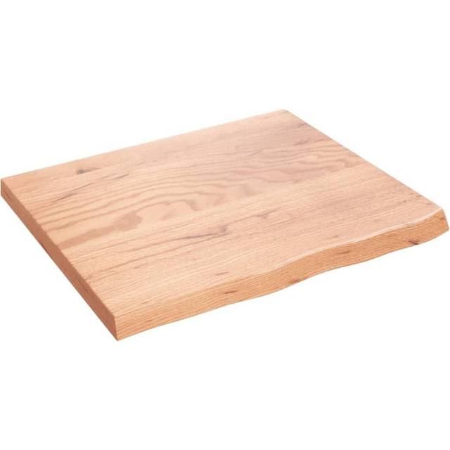 vidaXL Wall Shelf Light Brown 60x50x(2-4) cm Treated Solid Wood Oak
