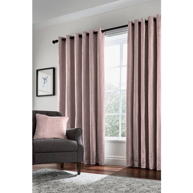 Helena Springfield Roma Lined Curtains 66" x 54", Rose