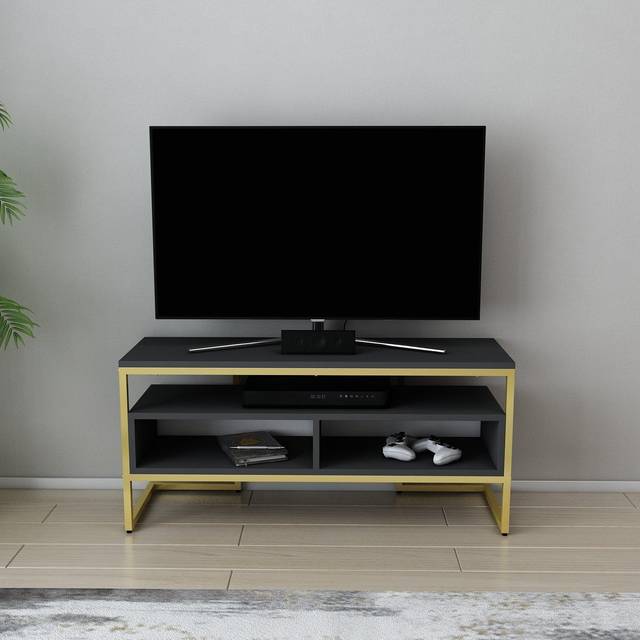 Merrion TV Unit - Gold / Anthracite - Black